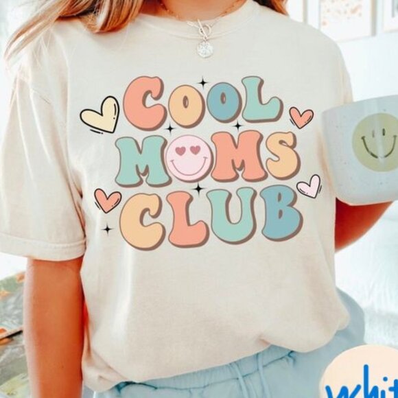 Cool Moms Club T-shirt, Gift For Mom, Funny Mom Tee, Mother's Day Gift - Picture 1 of 4